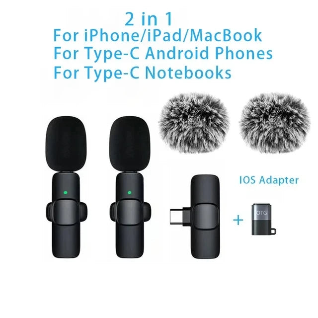 Wireless Lavalier Microphone for iPhone